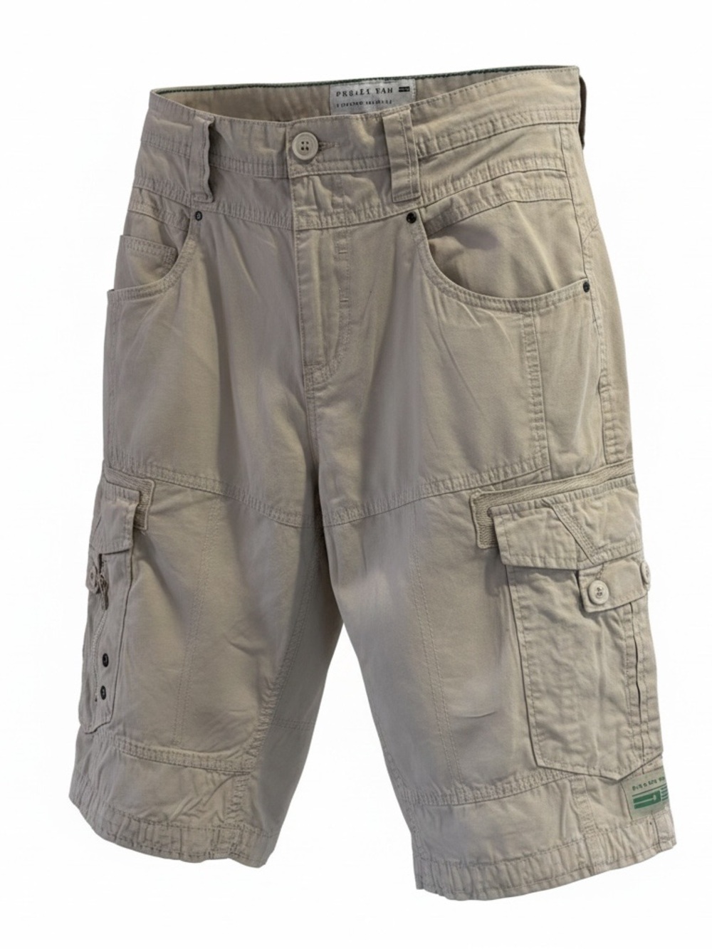 Projek Raw Men's Cargo Shorts - Light Khaki Utility Style. Dress up or down.